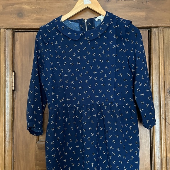 Blue-patterned dress - Picture 1 of 6